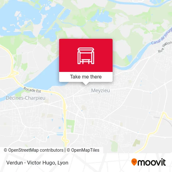 Verdun - Victor Hugo map