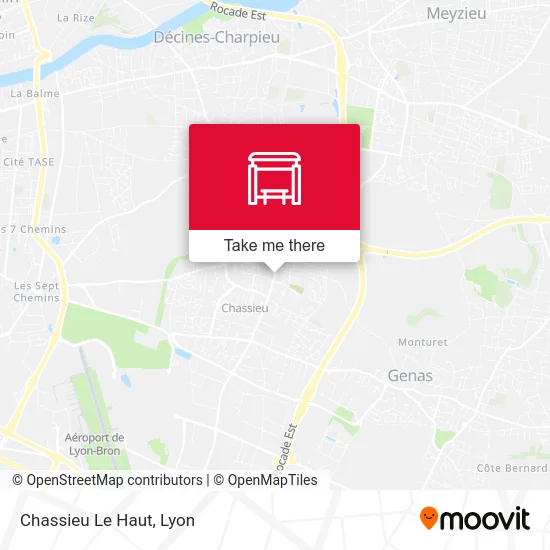 Chassieu Le Haut map