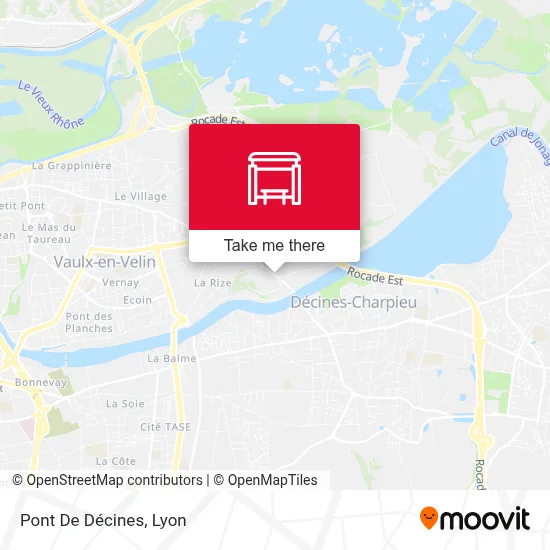 Pont De Décines map