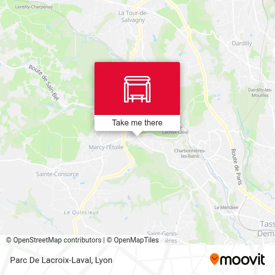 Parc De Lacroix-Laval map