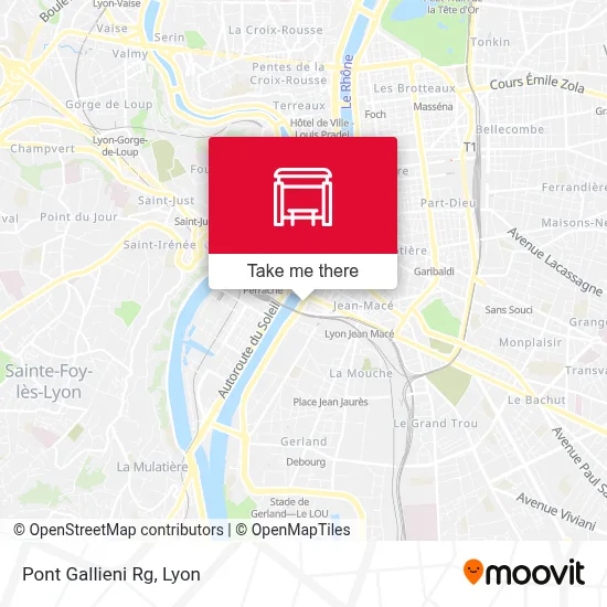 Pont Gallieni Rg map
