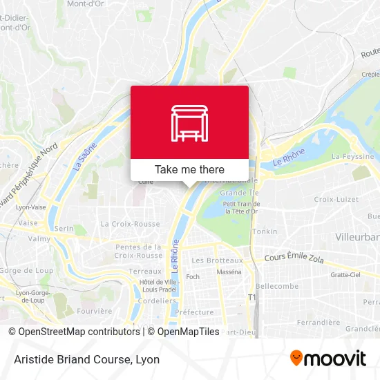 Cours Aristide Briand map