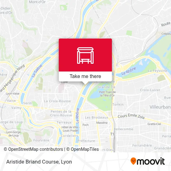 Cours Aristide Briand map