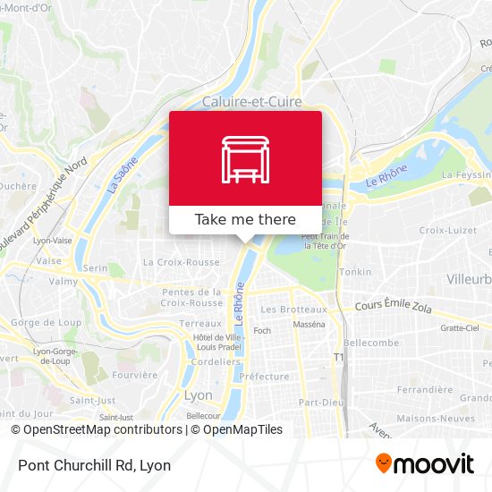 Pont Churchill Rd map