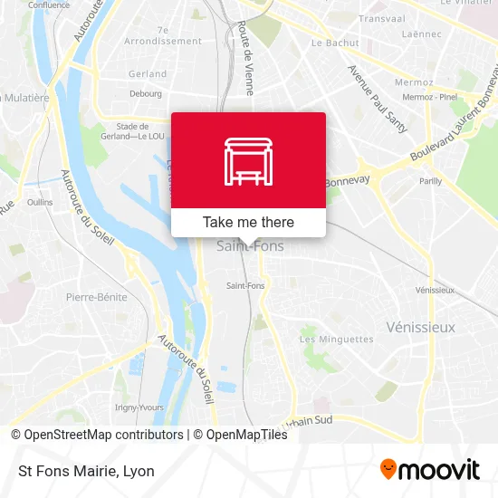 St Fons Mairie map