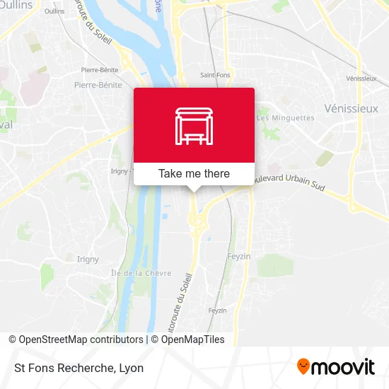 St Fons Recherche map