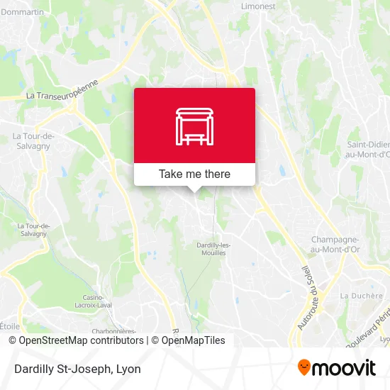 Dardilly St-Joseph map