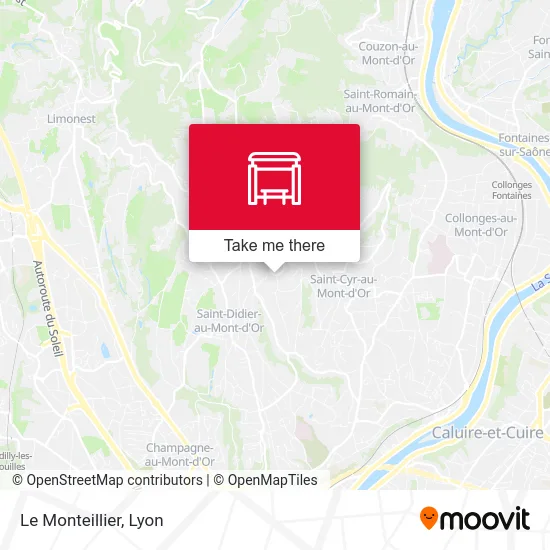 Le Monteillier map