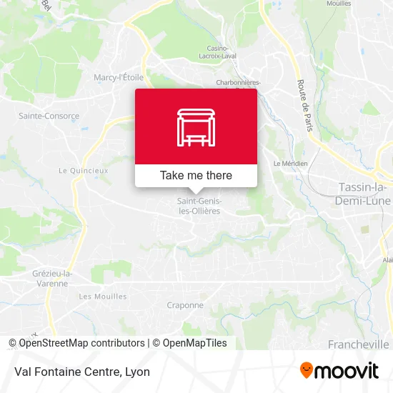 Val Fontaine Centre map