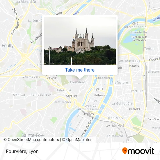 Fourvière map