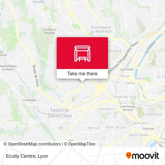 Ecully Centre map