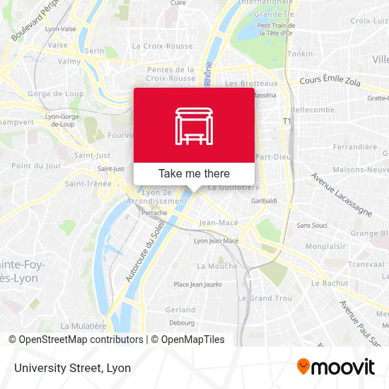 Rue De L'Université map