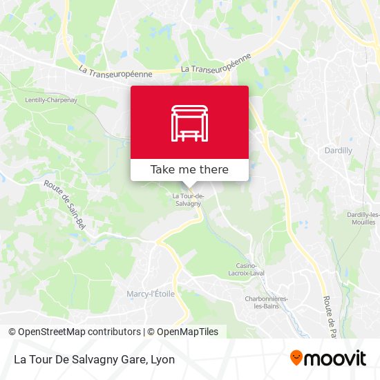 Mapa La Tour De Salvagny Gare