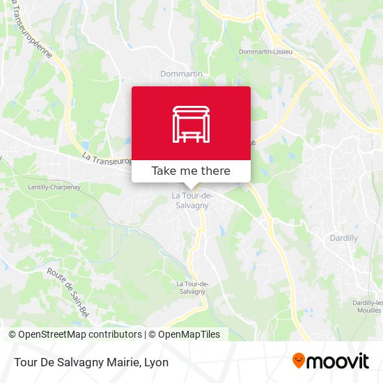 Tour De Salvagny Mairie map