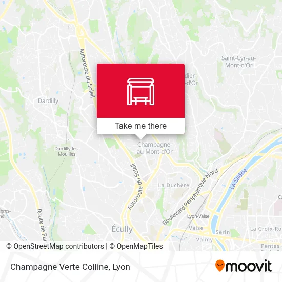 Champagne Verte Colline map