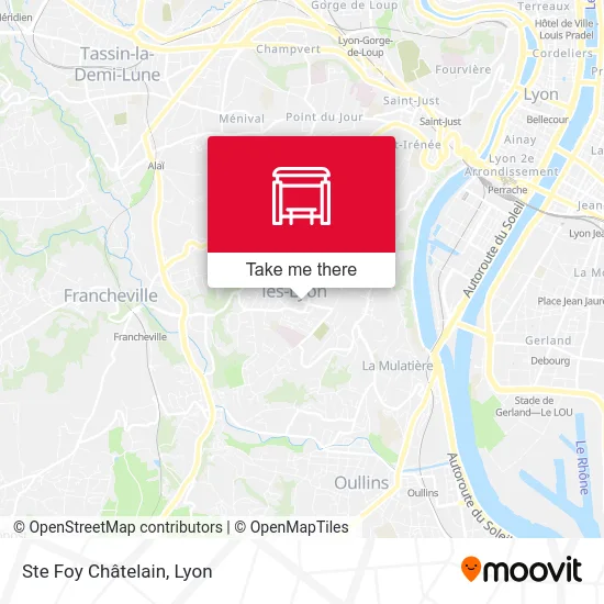 Ste Foy Châtelain map