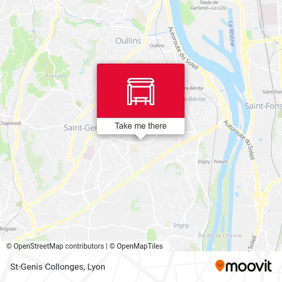 St-Genis Collonges map