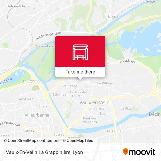 Vaulx-En-Velin La Grappinière map