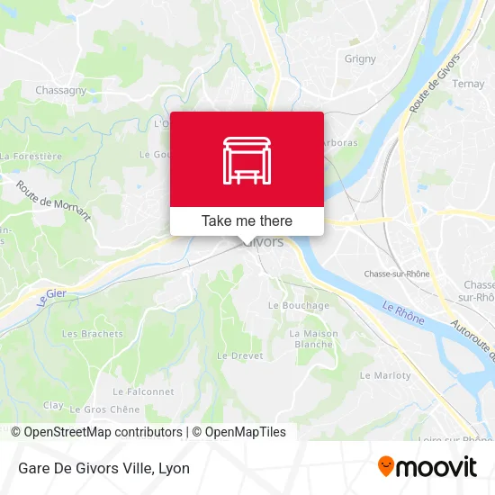 Gare De Givors Ville map