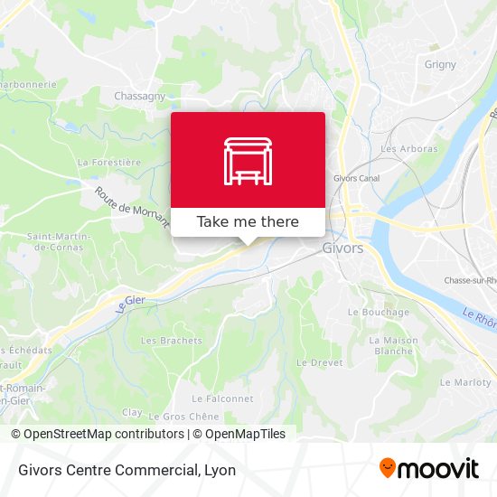 Givors Centre Commercial map