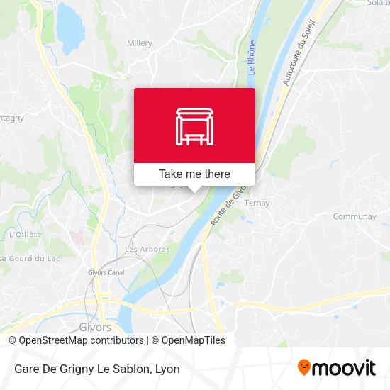 Gare De Grigny Le Sablon map