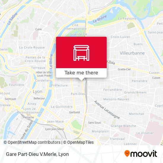 Gare Part-Dieu V.Merle map