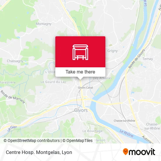 Centre Hosp. Montgelas map