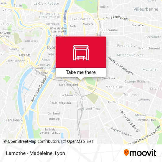 Lamothe - Madeleine map