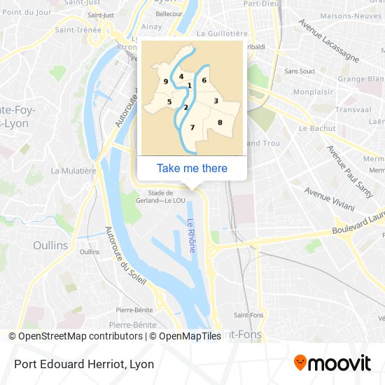 Port Edouard Herriot map