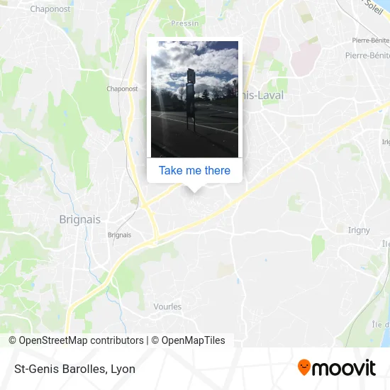 St-Genis Barolles map