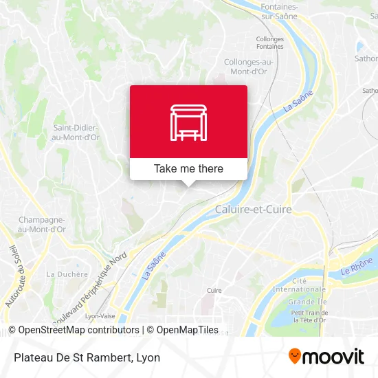 Plateau De St Rambert map