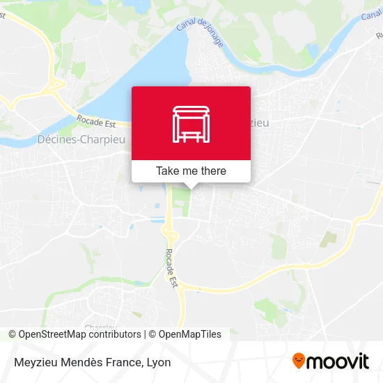 Meyzieu Mendès France map