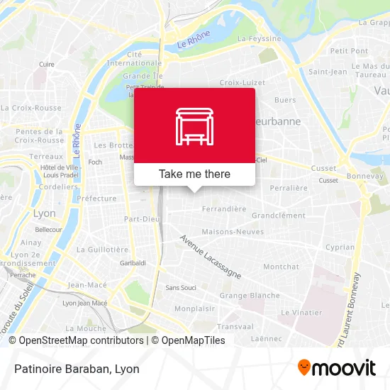 Patinoire Baraban map