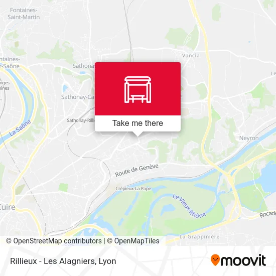 Rillieux - Les Alagniers map