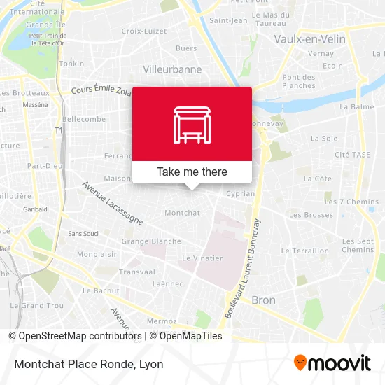 Montchat Place Ronde map