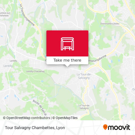 Tour Salvagny Chambettes map