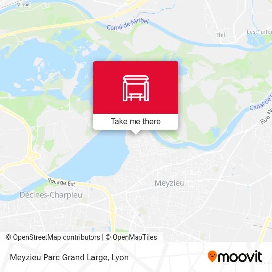 Meyzieu Parc Grand Large map