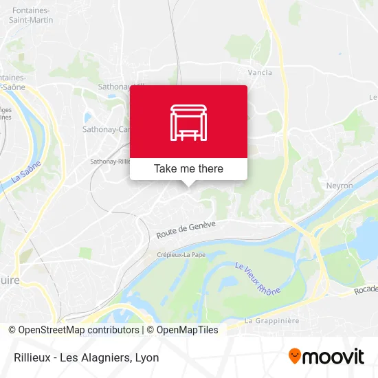 Rillieux - Les Alagniers map