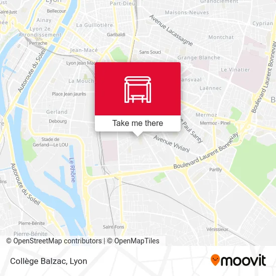 Collège Balzac map