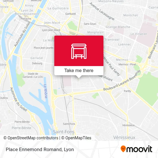 Place Ennemond Romand map