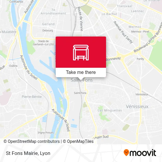 St Fons Mairie map