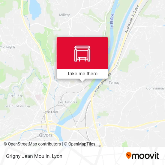 Grigny Jean Moulin map