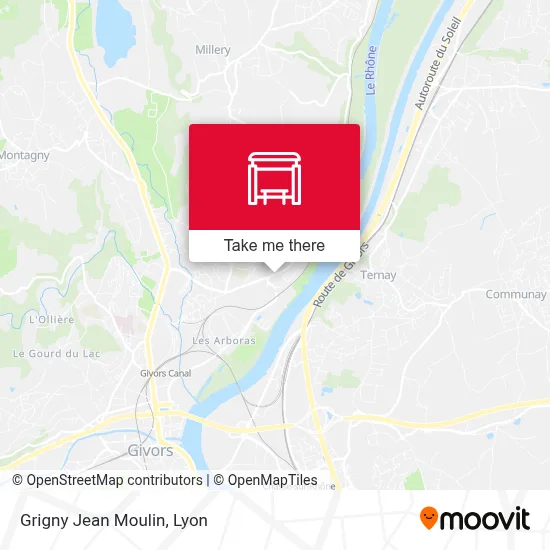 Grigny Jean Moulin map