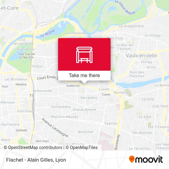 Flachet - Alain Gilles map