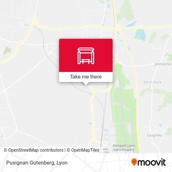 Pusignan Gutenberg map