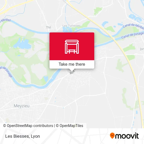 Les Biesses map