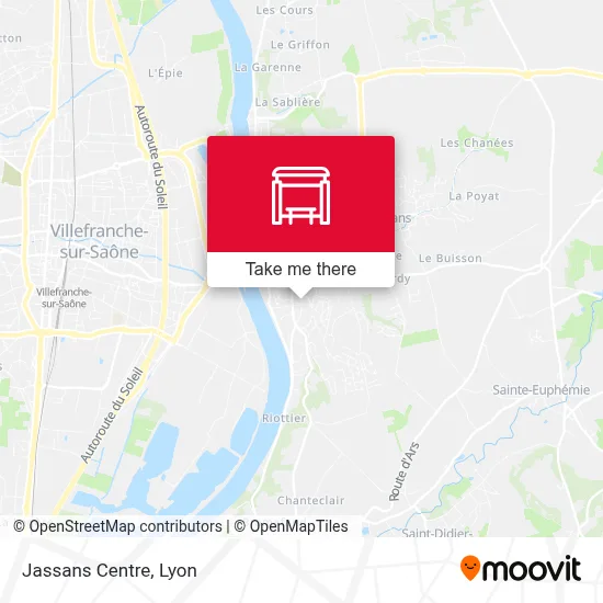 Jassans Centre map