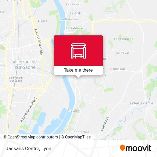 Jassans Centre map