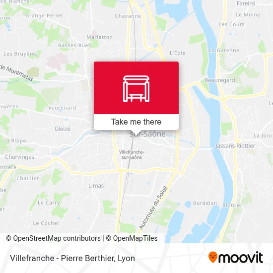 Villefranche - Pierre Berthier map