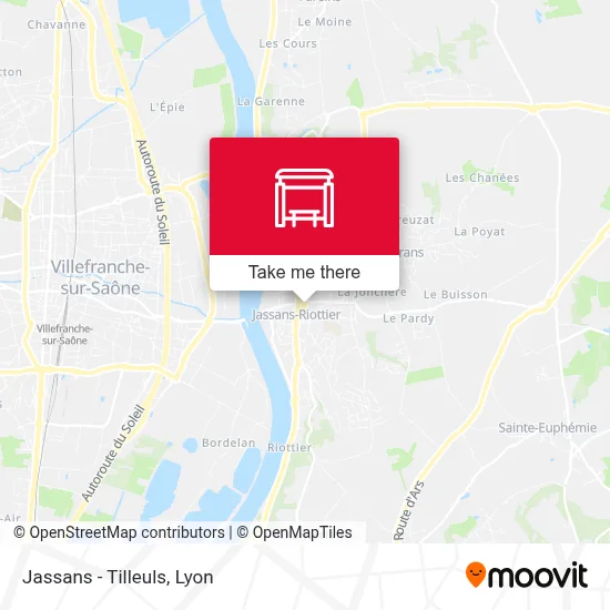 Jassans - Tilleuls map